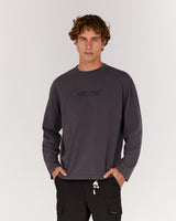 VANDAL FADED OVERSIZED LONG SLEEVE TEE - FADED PHANTOM