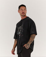 TIMELESS LEOPARD TEE - FADED BLACK