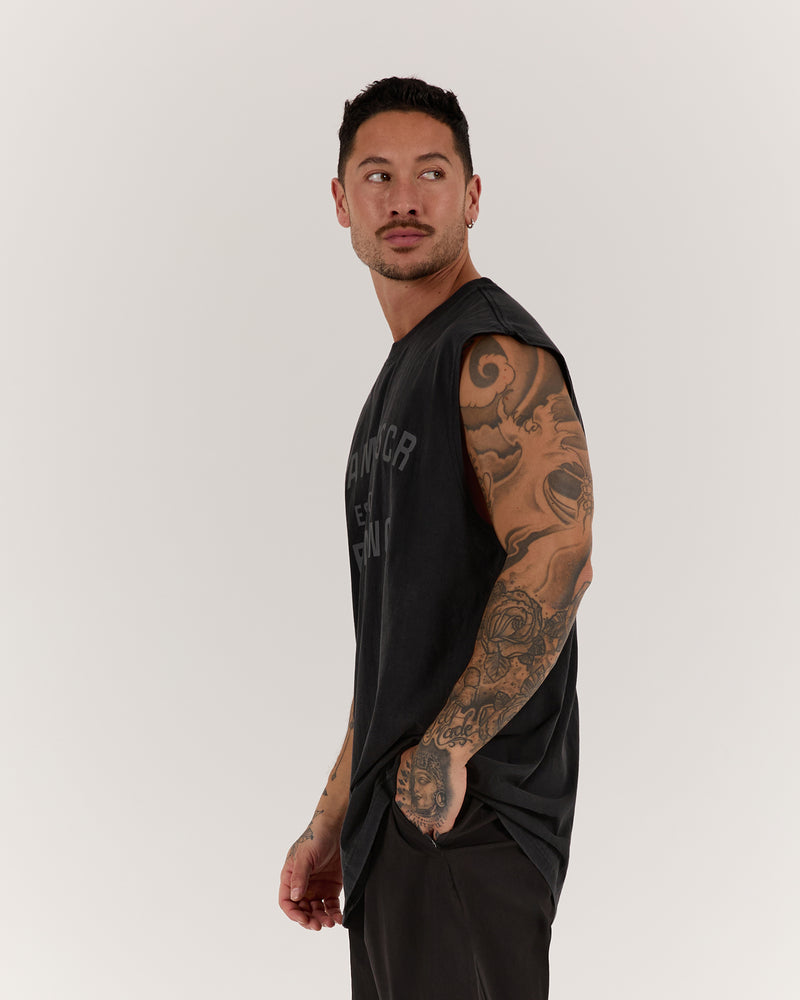 TIMELESS TEAM TRAINING TANK - FADED BLACK