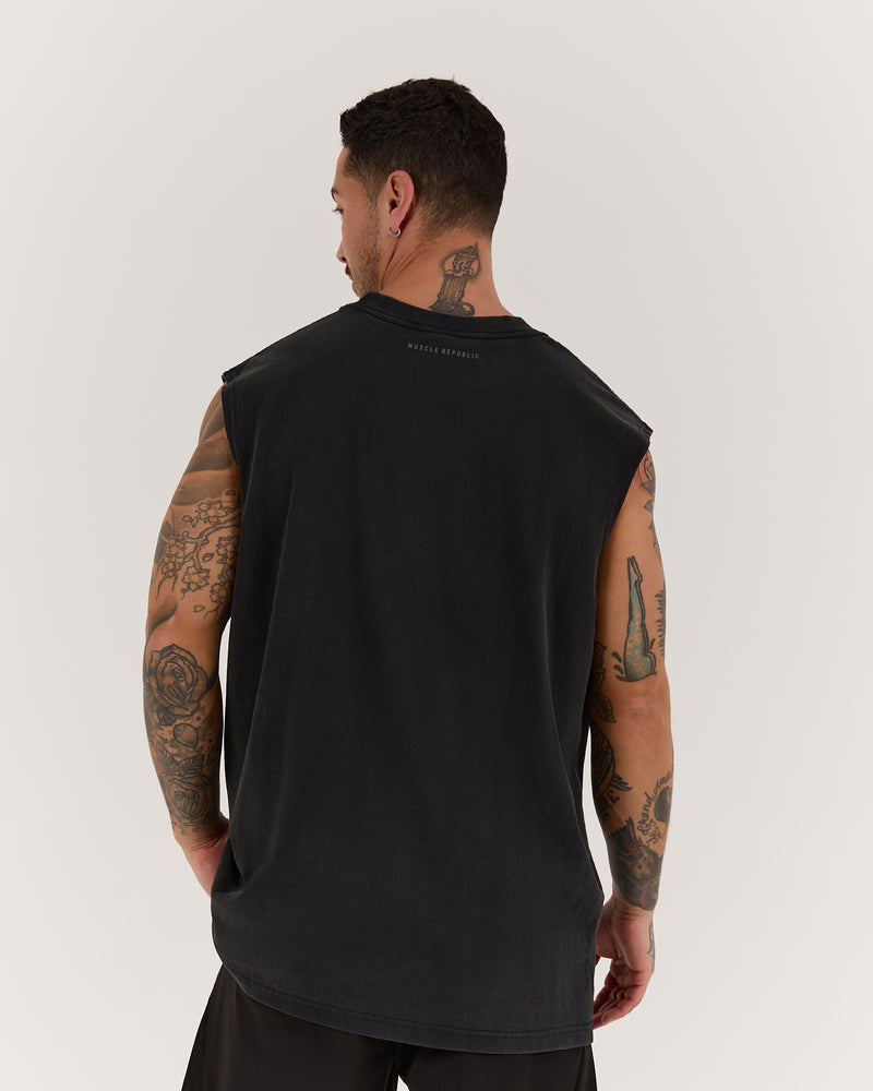 TIMELESS TEAM TRAINING TANK - FADED BLACK