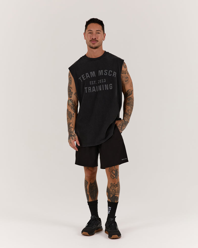 TIMELESS TEAM TRAINING TANK - FADED BLACK