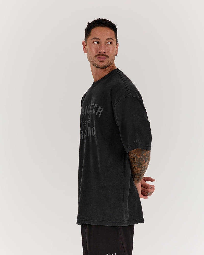 TIMELESS TEAM TRAINING TEE - FADED BLACK
