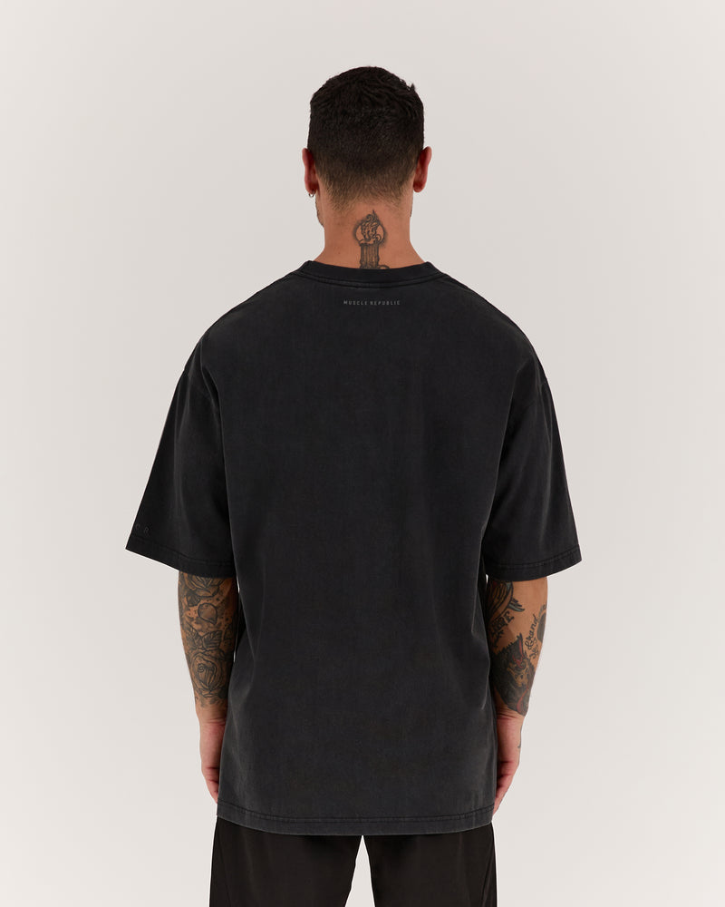 TIMELESS TEAM TRAINING TEE - FADED BLACK