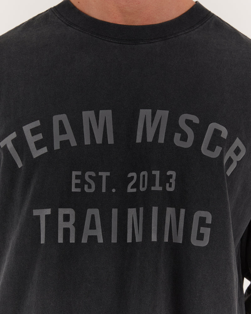 TIMELESS TEAM TRAINING TEE - FADED BLACK