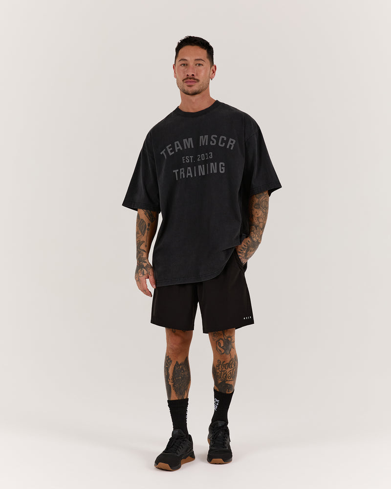 TIMELESS TEAM TRAINING TEE - FADED BLACK