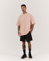 MEN'S OVERSIZED TEE - FADED CORAL