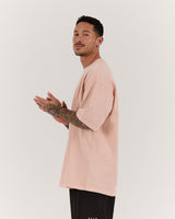 MEN'S OVERSIZED TEE - FADED CORAL
