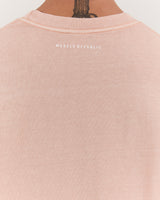 MEN'S OVERSIZED TEE - FADED CORAL