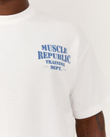 MEN'S WAFFLE BOXY TEE - WHITE TRACKHOUSE