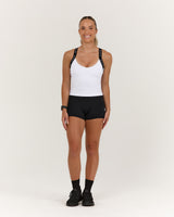 TRAINING RANGE BALANCE TOP - WHITE BLACK