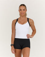 TRAINING RANGE BALANCE TOP - WHITE BLACK