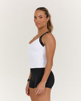 TRAINING RANGE BALANCE TOP - WHITE BLACK