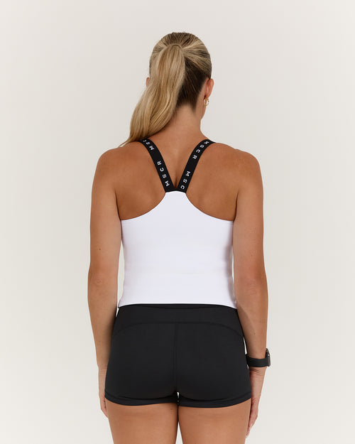TRAINING RANGE BALANCE TOP - WHITE BLACK