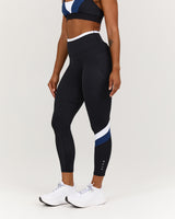 TRAINING RANGE ELEVATE II 7/8 LEGGINGS - BLACK GRIT NAVY