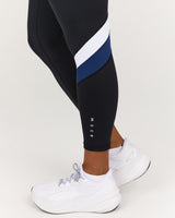 TRAINING RANGE ELEVATE II 7/8 LEGGINGS - BLACK GRIT NAVY