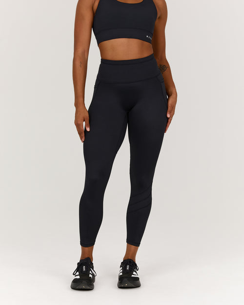 TRAINING RANGE ELEVATE II POCKET 7/8 LEGGINGS - BLACK