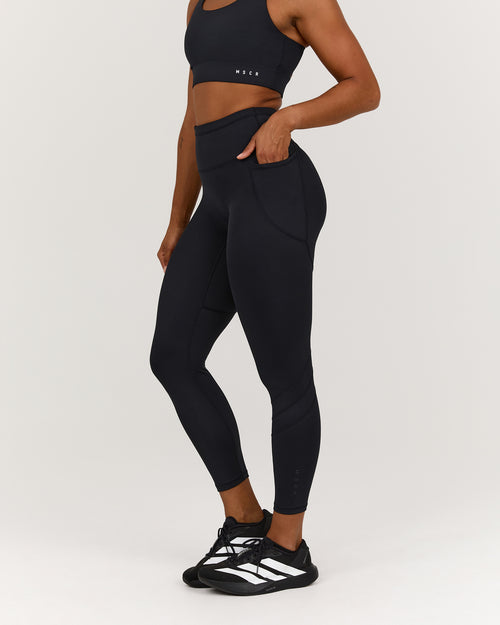 TRAINING RANGE ELEVATE II POCKET 7/8 LEGGINGS - BLACK