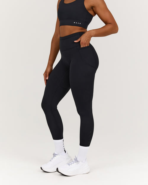 TRAINING RANGE ELEVATE II POCKET FULL LENGTH LEGGINGS - BLACK