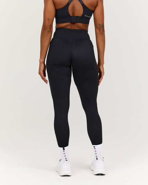 TRAINING RANGE ELEVATE II POCKET FULL LENGTH LEGGINGS - BLACK