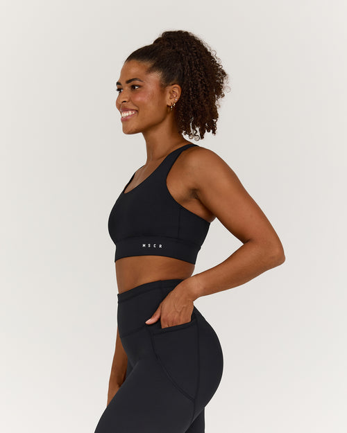 TRAINING RANGE IMPACT BRA - BLACK