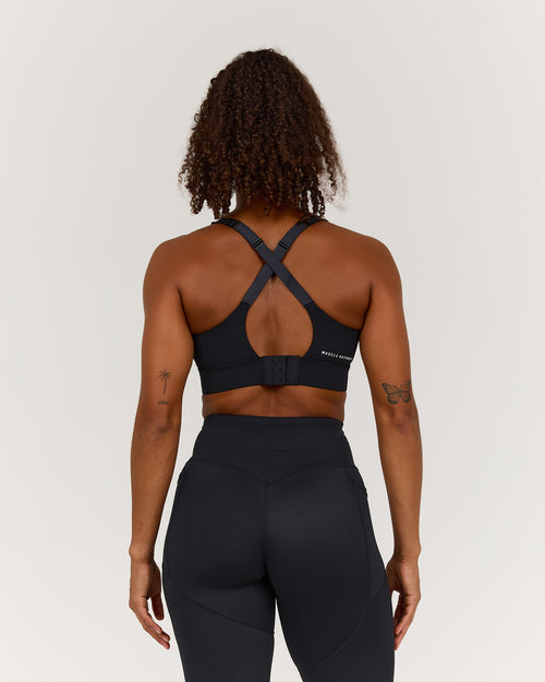 TRAINING RANGE IMPACT BRA - BLACK