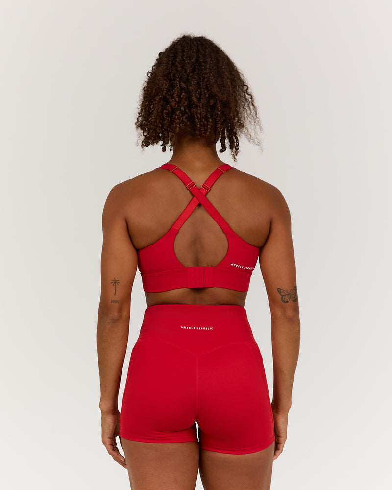 Triin Rang TRAINING RANGE IMPACT BRA - REP RED – MUSCLE REPUBLIC