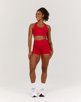 TRAINING RANGE POCKET LIVE SHORTS 4" - REP RED