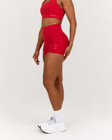 TRAINING RANGE POCKET LIVE SHORTS 4" - REP RED