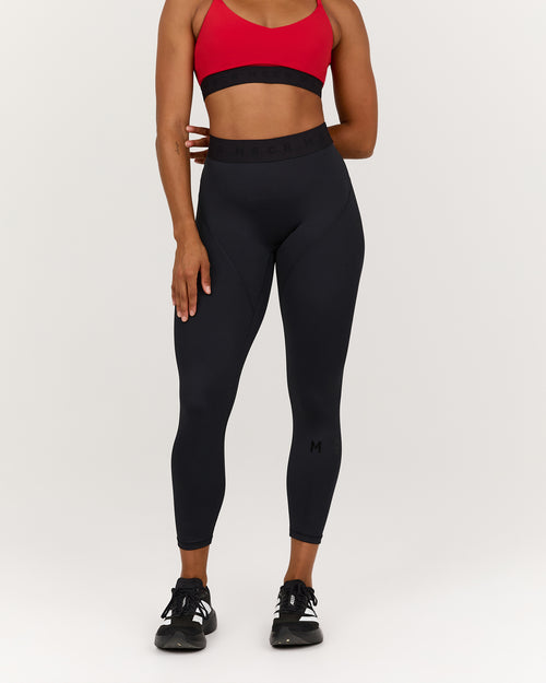 TRAINING RANGE POWER 7/8 LEGGINGS - BLACK