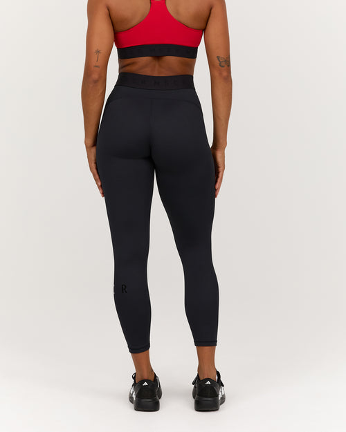TRAINING RANGE POWER 7/8 LEGGINGS - BLACK