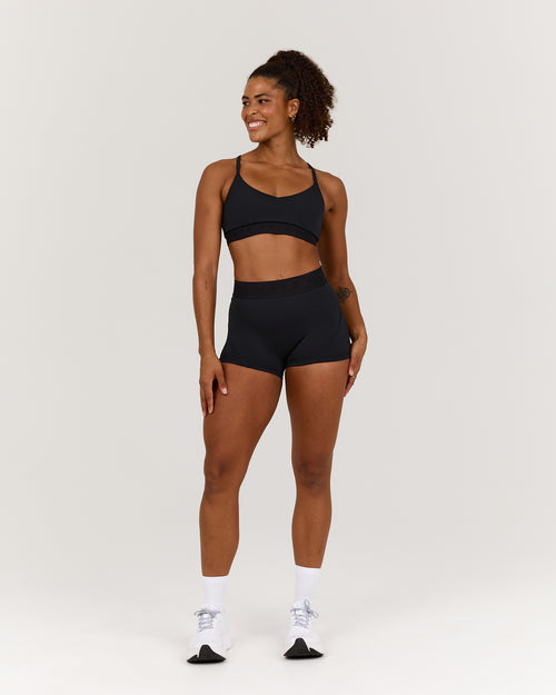 TRAINING RANGE POWER SHORTS 3" - BLACK