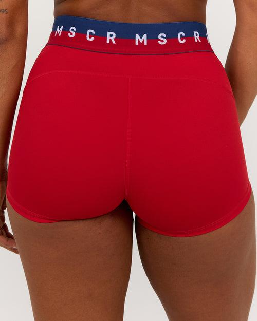 TRAINING RANGE POWER SHORTS 3" - REP RED