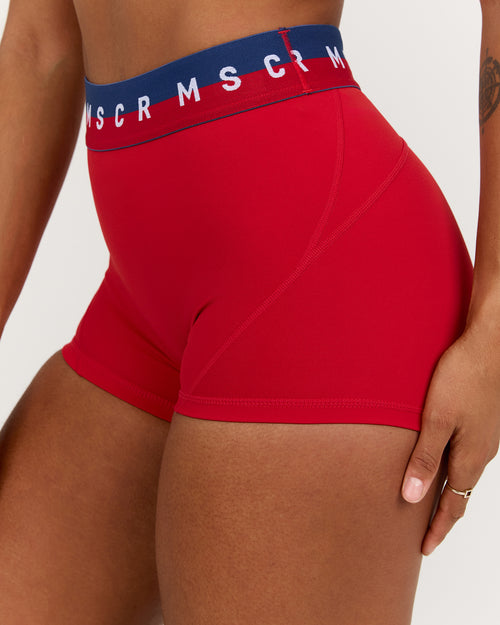 TRAINING RANGE POWER SHORTS 3" - REP RED