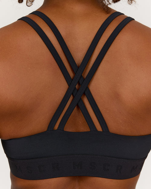 TRAINING RANGE SYNERGY BRA - BLACK GRIT NAVY