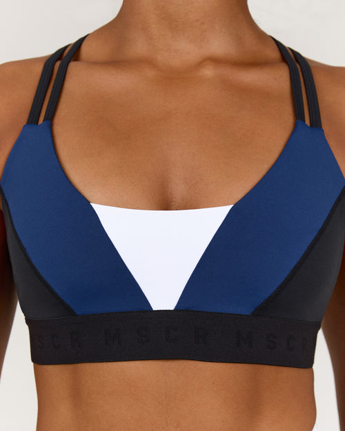 TRAINING RANGE SYNERGY BRA - BLACK GRIT NAVY