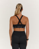 TRAINING RANGE SYNERGY BRA - BLACK REP RED