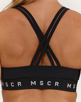 TRAINING RANGE SYNERGY BRA - BLACK REP RED