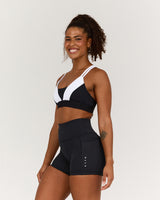 TRAINING RANGE SYNERGY BRA - WHITE BLACK