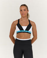 TRAINING RANGE SYNERGY BRA - WHITE HYPER BLUE