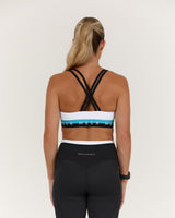 TRAINING RANGE SYNERGY BRA - WHITE HYPER BLUE