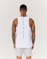 MENS TURBO TANK - WHITE
