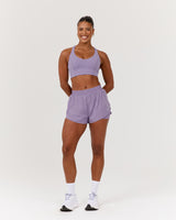 ULTRA INBUILT RUN SHORTS 3" - DUSTED GRAPE