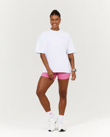 ESSENTIALS TEE - WHITE UNITED IN PINK