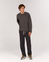 MEN'S BOXY LONG SLEEVE TEE - FADED ONYX