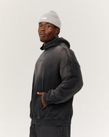 MEN'S OVERSIZED HOODIE - SUNFADE BLACK VANGUARD