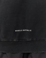 MEN'S OVERSIZED HOODIE - SUNFADE BLACK VANGUARD