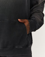 MEN'S OVERSIZED HOODIE - SUNFADE BLACK VANGUARD