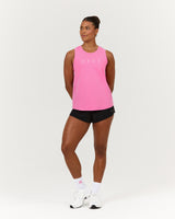 VELORA LONGLINE SINGLET - FADED PINK TOPAZ