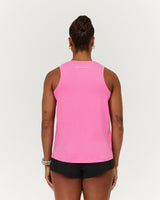 VELORA LONGLINE SINGLET - FADED PINK TOPAZ