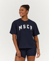 BOXY TEE - DEEP NAVY VINTAGE MSCR